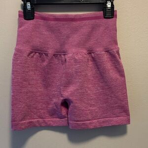 BuffBunny Heathered Pink Bike workout training Shorts 3” size XS/S
